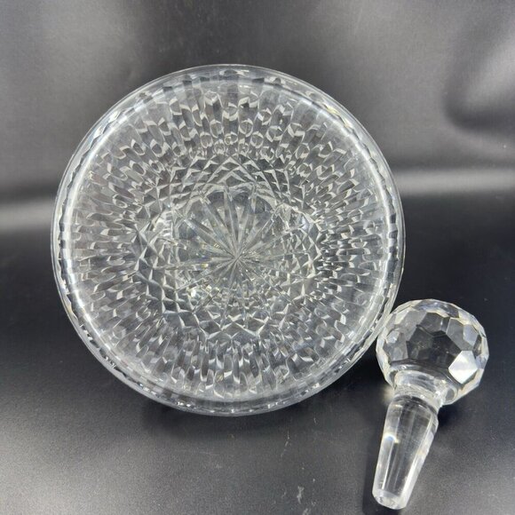 Waterford Clear Crystal Glass Liquor Decanter Stopper Container Heavy Elegant - Picture 7 of 15
